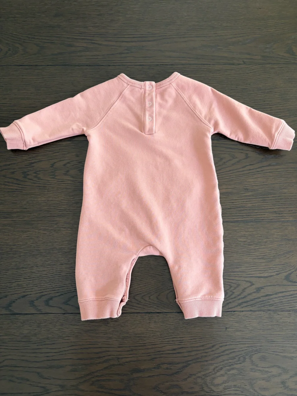 Maison Me Pink Baby Romper with Heart 'mon coeur' Graphic